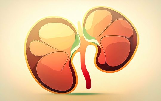 human-kidneys-flat-creative-illustration-generative-ai